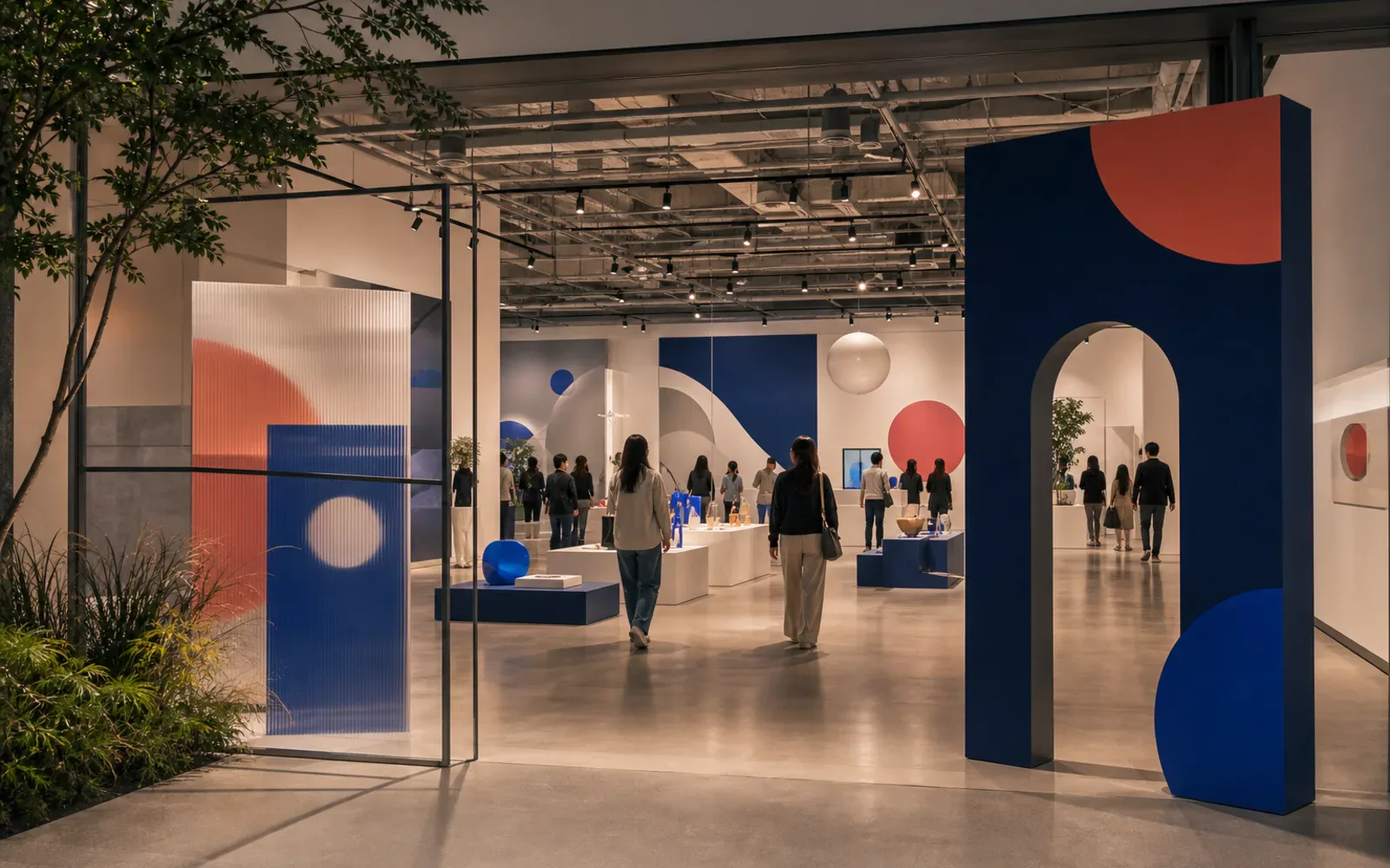 Editorial illustration for Seoul Pop-Up Stores and Exhibitions: A Visitor’s Guide